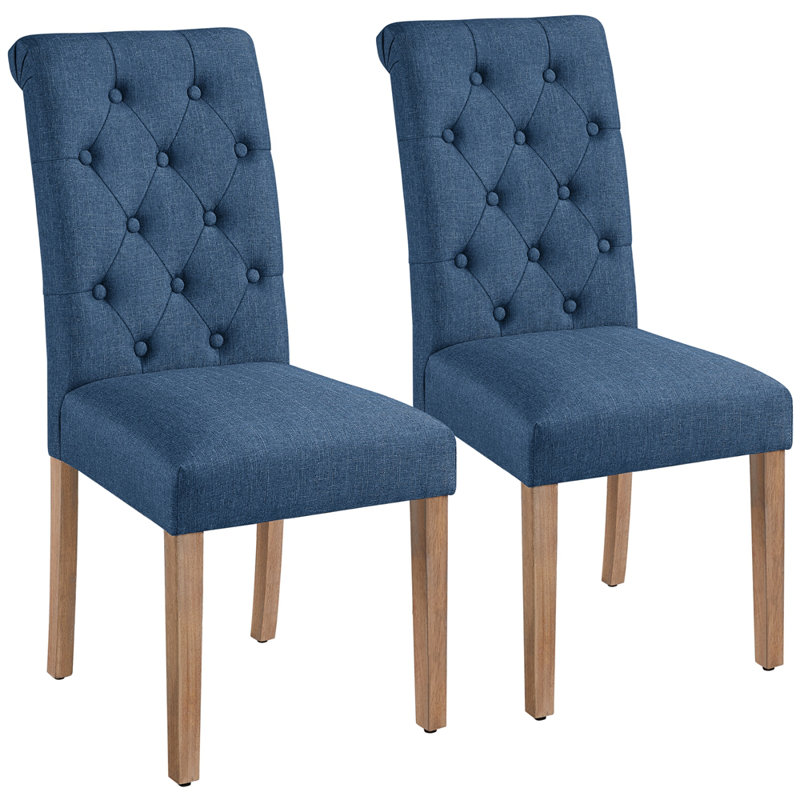 Upholstered Dining Chair, Blue