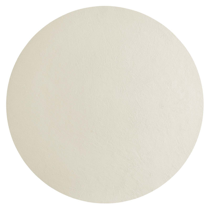 Caspian 40" White Round Concrete Dining Table with Pedestal Base