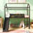 Wanetta LucentRustic Bunk Bed With Ladder And Slide, Pine Wood And MDF-565467566