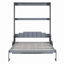Lit escamotable mural Murphy avec coussin, gris