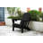 HDPE Folding Adirondack Chair With Dual Cup Holder  Composite Adirondack Chair With Wood Texture Black-919286458