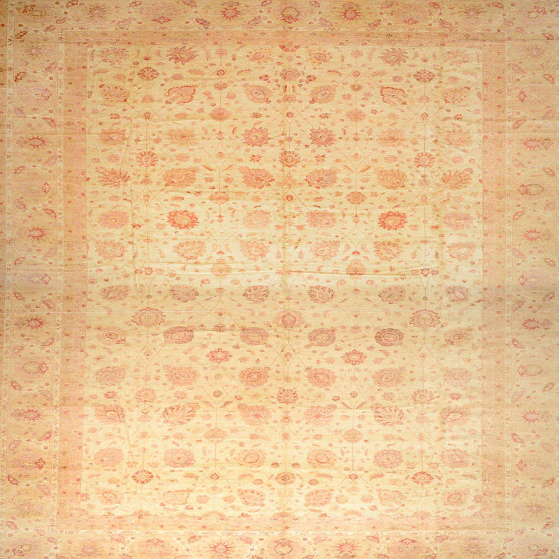 Tapis abstrait moderne 38 po, Carré 6 pi