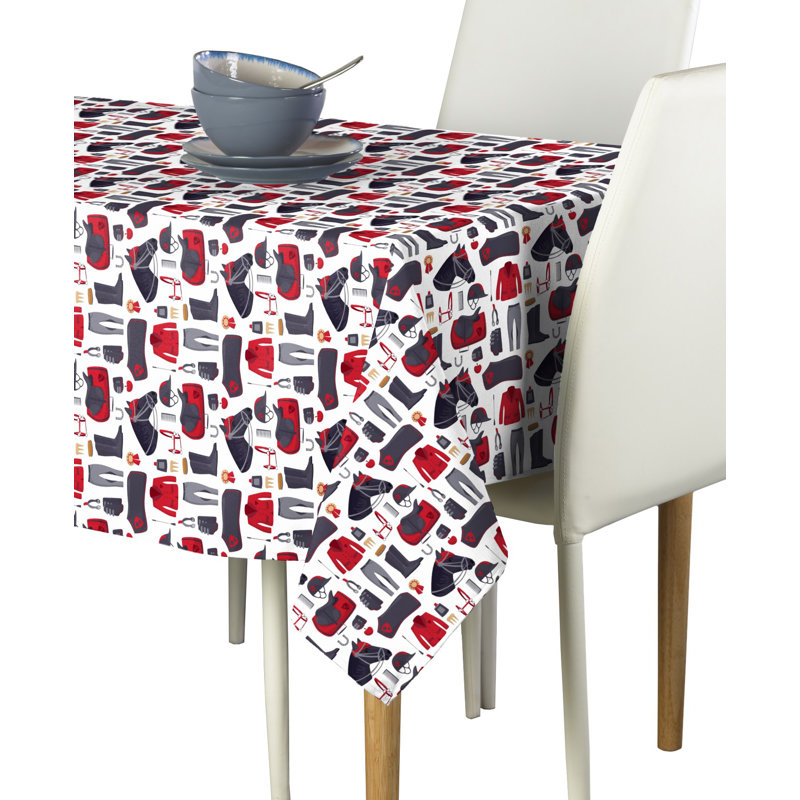 Mcclay Geometric Tablecloth, 104" L x 60" W