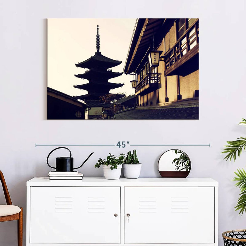 Adella Kofukuji Temple Silhouette, 26" H x 39" W