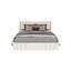 Base de lit tapissier grand format, beige