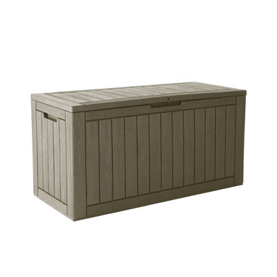 Coffre de terrasse en résine 120 gallons verrouillable et imperméable