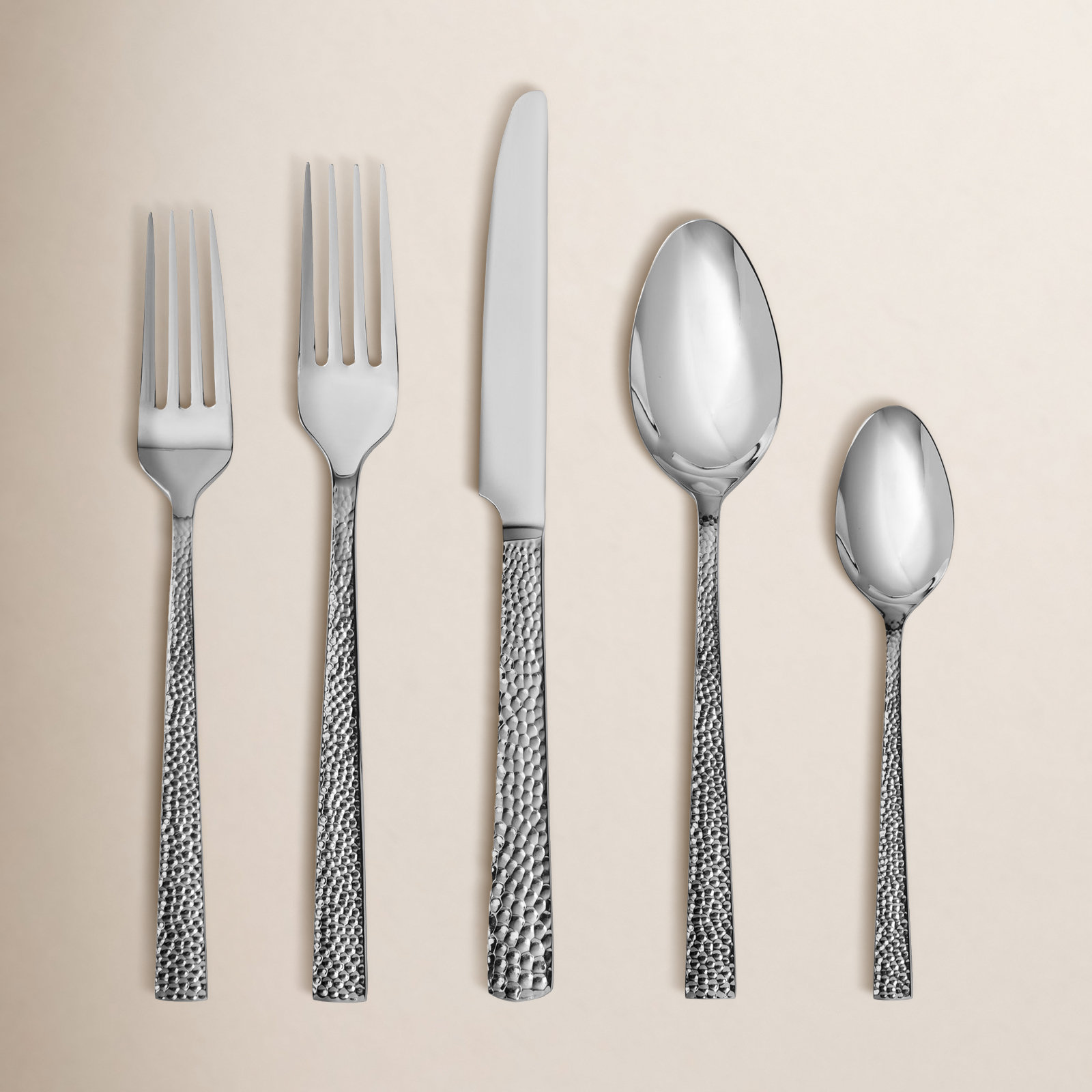 Birch Lane Dauntsey 18/0 Stainless Steel, 60 Piece Flatware Set (Service for 12), Silver
