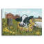 Art mural épique «Vache au champ de fleurs jaunes» par Tanya Nyp, 24 po x 16 po-117461817