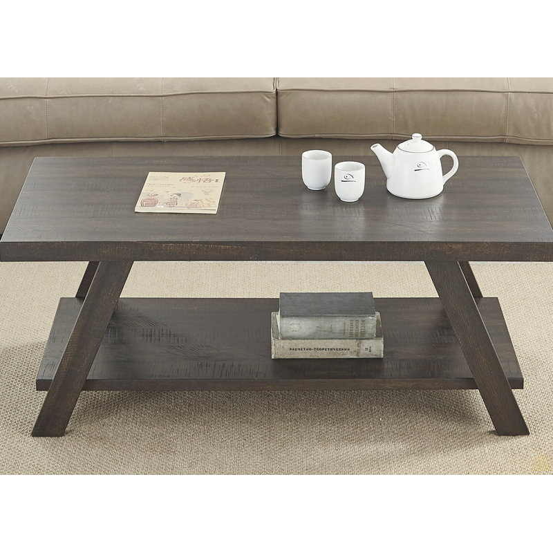 Table basse en bois, Espresso
