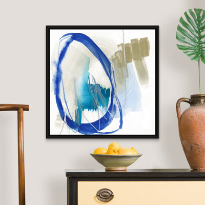 «Cobalt Surround I» par Jennifer Goldberger - reproduction d'art