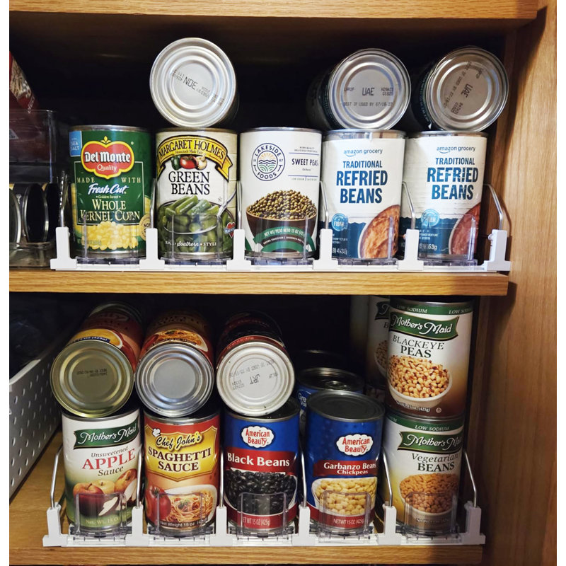 Organisateur de boissons réglable, distributeur de canettes roulantes et de bouteilles pour réfrigérateur, comptoir et table de salle à manger