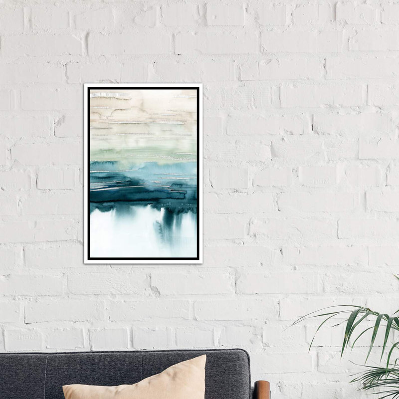 « organic cascade i » par grace-pop, impression, Toile blanche encadrée, H 60 po x l 40po x P 1,5 po
