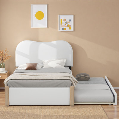 Upholstered Platform Bed With Trundle