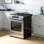 Cuisinière à gaz 30 pouces autonettoyante avec AirFry et commandes tactiles en verre en acier inoxydable