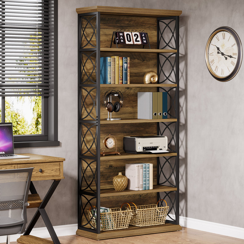 185cm H x 80cm W Metal Etagere Bookcase