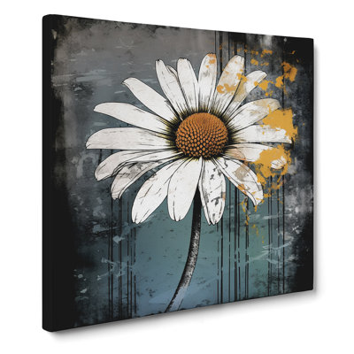 Daisy Grunge Art - Print