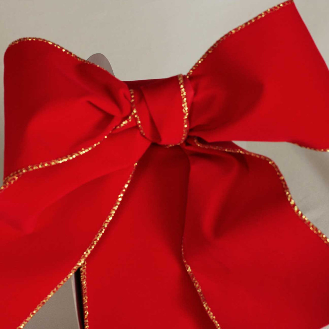 0.12'' Fabric Ribbon The Holiday Aisle® 