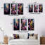 «Yellow Bird On Blossom Cherry», 3 pièces sur toile-249793384-249793391
