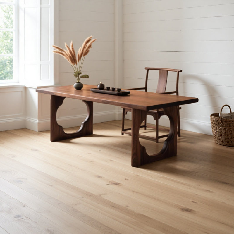Solid Walnut Wood Study Desk
