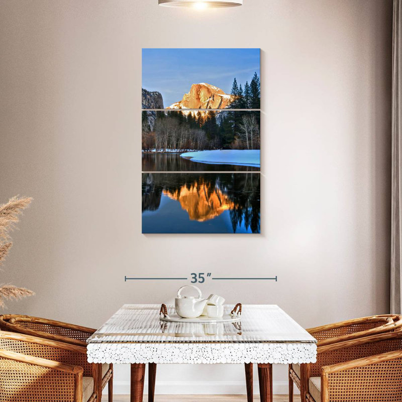 Alvord Half Dome par Merced River, H 45 po x l 28 po