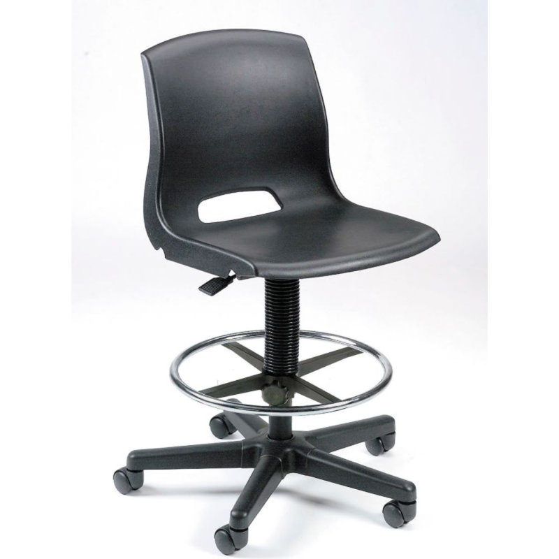 Tabouret de laboratoire à hauteur ajustable