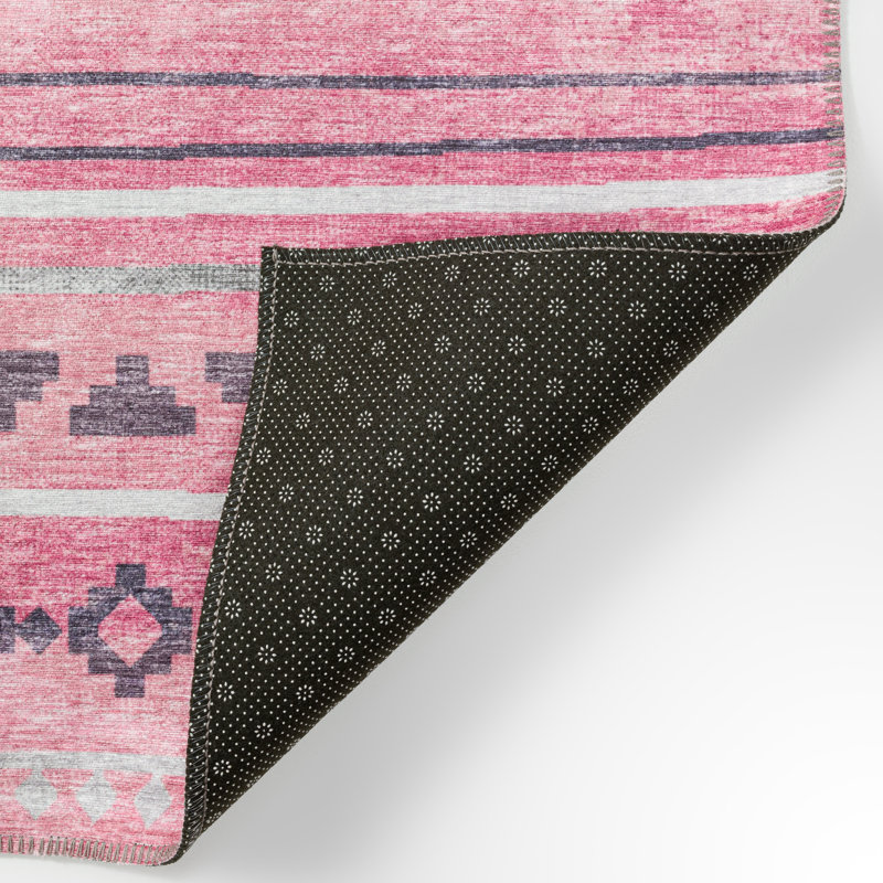 Ance Chenille Washable Moroccan Indoor / Outdoor Rug, Rectangle 3' x 5'