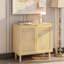 Armoire d'appoint en rotin avec portes