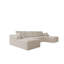 Siège modulaire modulaire pour canapé, canapé rembourré et compressé pour le salon, la chambre à coucher, un appartement, aucun assemblage requis, combinaison sans PC pour 4 personnes, tissu en velours côtelé moelleux-802357353