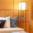 Maxwell 63" Modern LED Shelf Floor Lamp with Warm Brown Finish, 3 Tiers, and Fabric Square Shade, Bulb Included-628019182-628019176