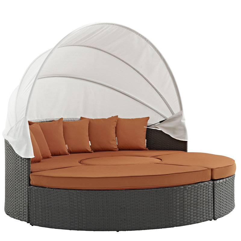 Modway Stopover Outdoor Patio Sunbrella Daybed, Canvas Tuscan Sunbrella® Canvas