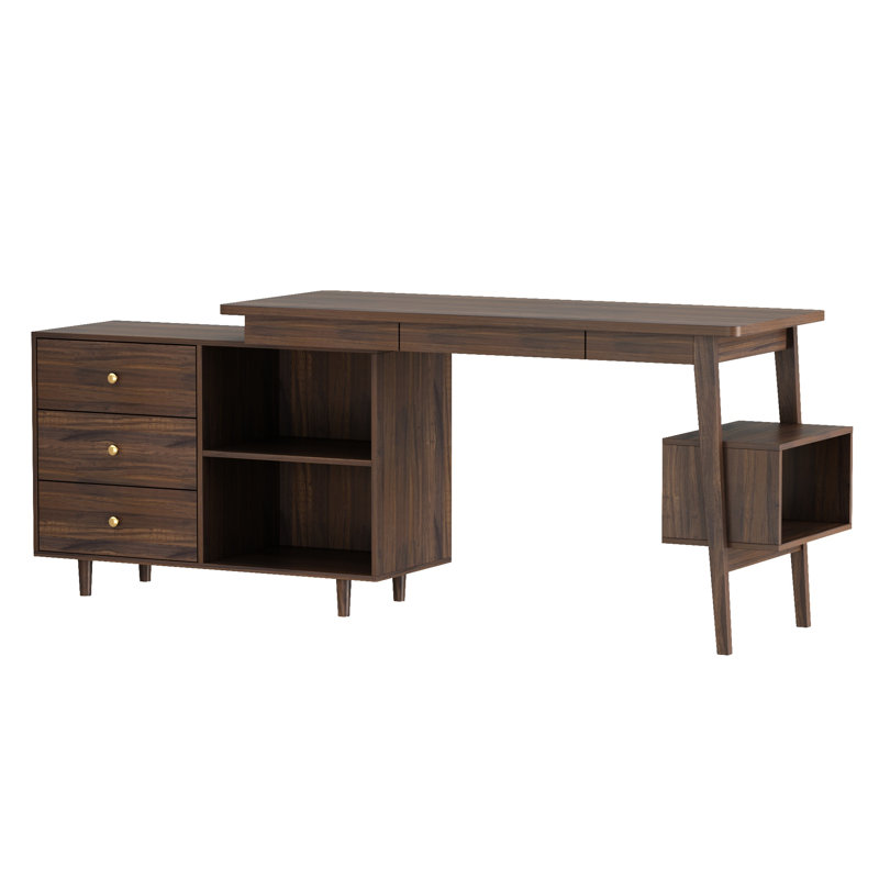 Bureau en L Intisaar, Brun