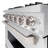 ZLINE Autograph Edition 36 in. 5.2 cu. ft. Classic Dual Fuel Range with 6 Burner Gas Cooktop and Electric Convection Oven in Stainless Steel with Accents-105283557