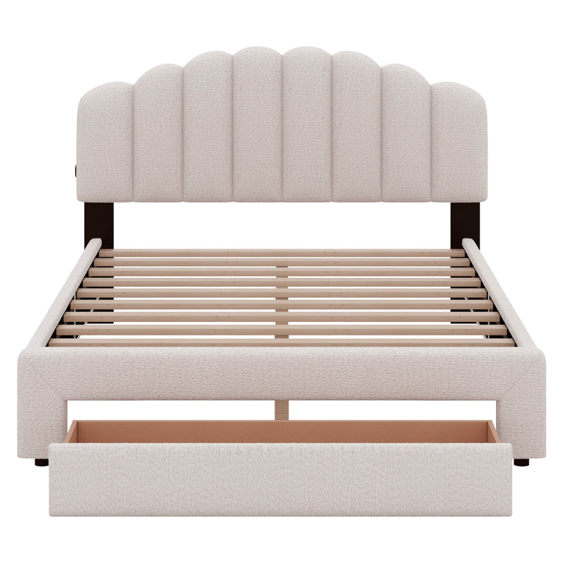 Ensemble de chambre à coucher Erardo, Beige