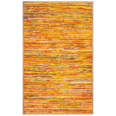 Naveen Handmade Flatweave Gold Area Rug