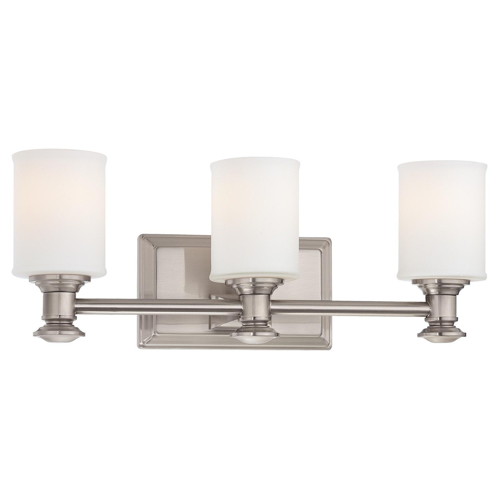 Everlee 3 Light Dimmable Vanity Light, Brushed Nickel