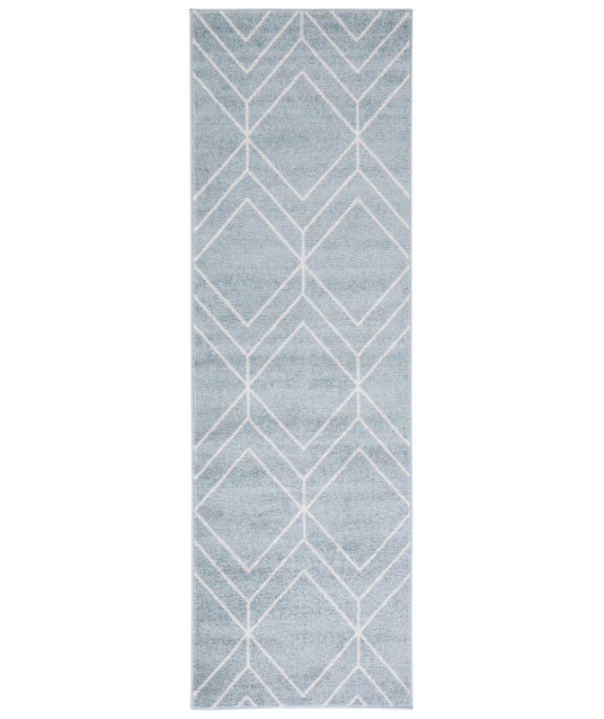 Tapis à motif géométrique Janssen Performance, Tapis de couloir 2 pi 6 po x 8 pi