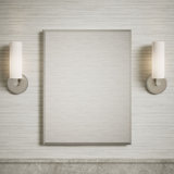 Recessed or Surface Mount Frameless Aluminum Medicine Cabinet Adjustable Shelves