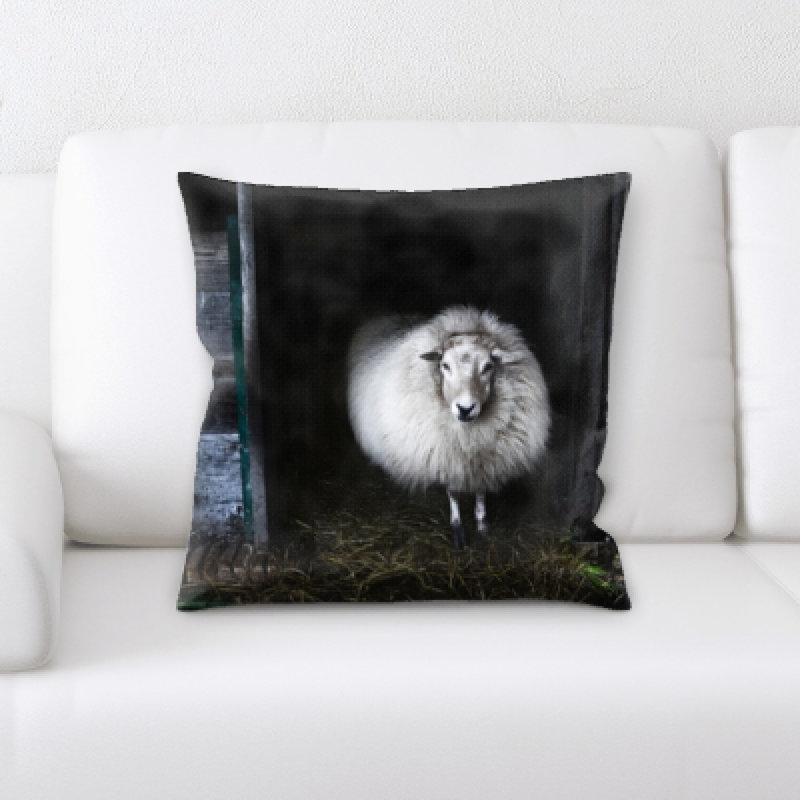 Microsuede Reversible Throw Pillow
