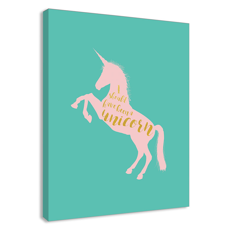 Art inspirant sur toile pour enfants, H 14 po x l 11 po x P 1,5 po, Sarcelle
