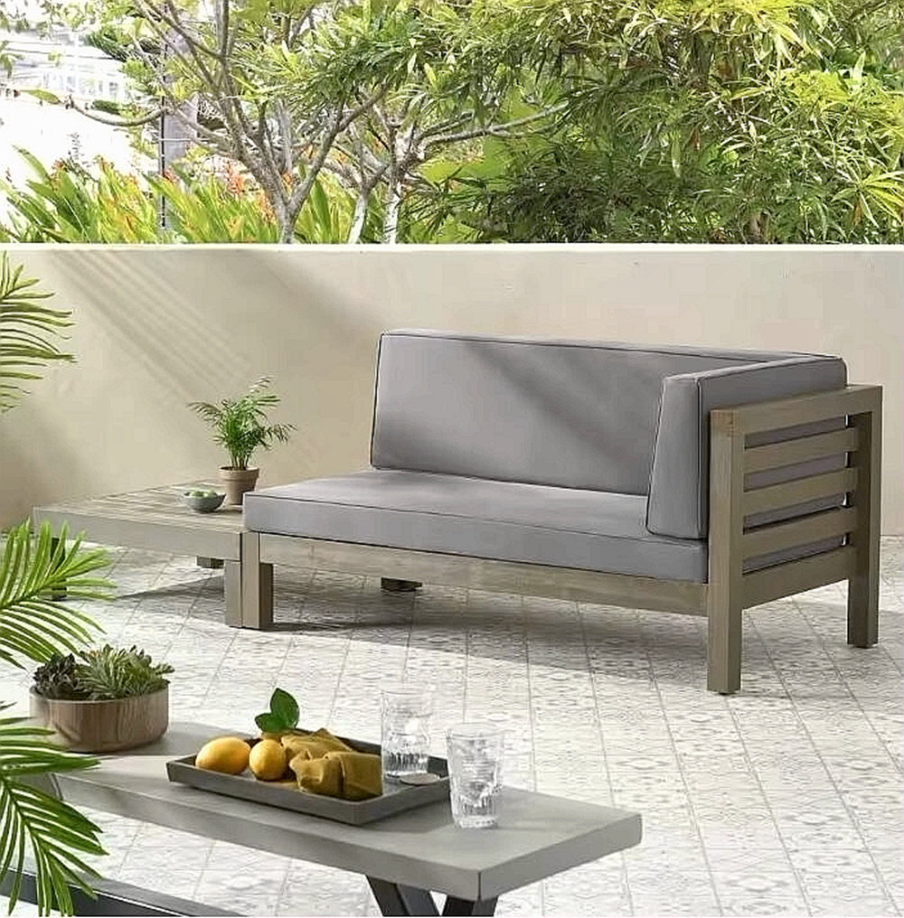Hokku Designs RIGHT CORNER BENCH AND COFFEE TABLE, DARK GREY Wayfair — free download