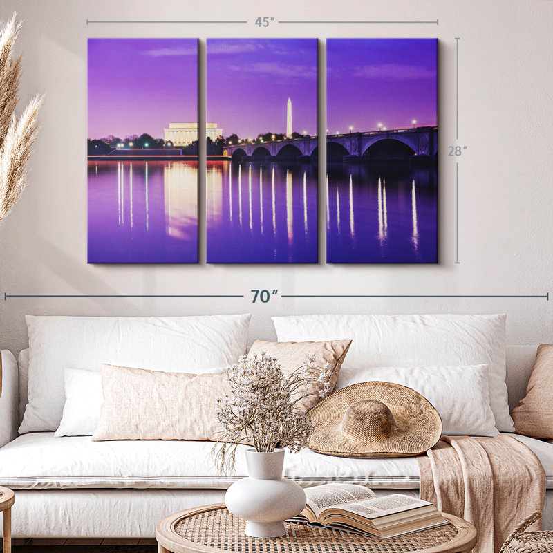 «View Across The Potomac» sur toile, H 45 po x l 28 po