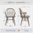 Hughes 24" Wide Windsor Solid Wood Dining Chairs With Armrests