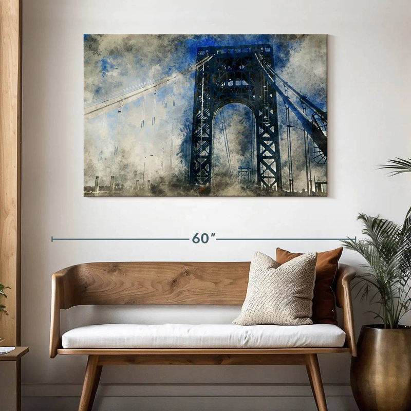 Lilie Abstract Bridge, 32" H x 48" W
