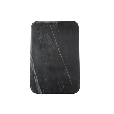 Salerno Black Marble Pastry Slab, Large