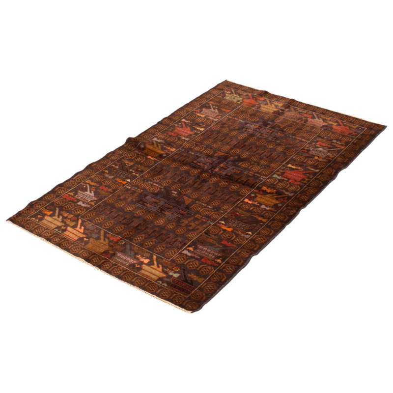 Tapis taupe Saim Rare War 3 pi 8 po x 6 pi 2 po