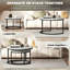 Set of Two Marble-Effect Coffee Tables-1532139416