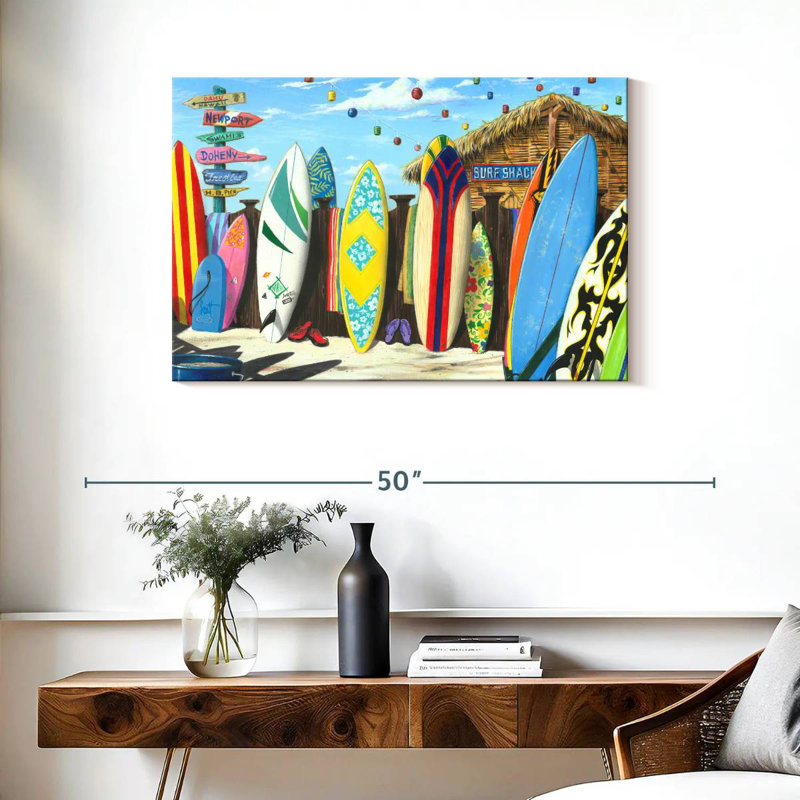 Senne Surf Shack, 24" H x 36" W