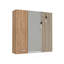 Armoire à pharmacie Sines, quatre tablettes internes, porte simple - pin