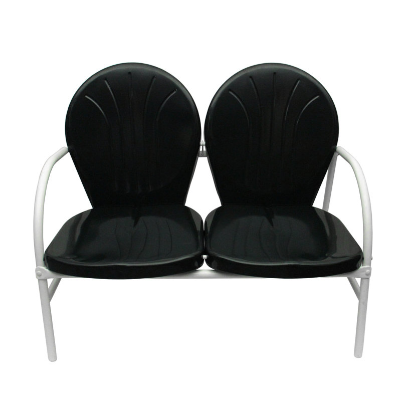 Fauteuil tulipe 41 po, Noir / Blanc