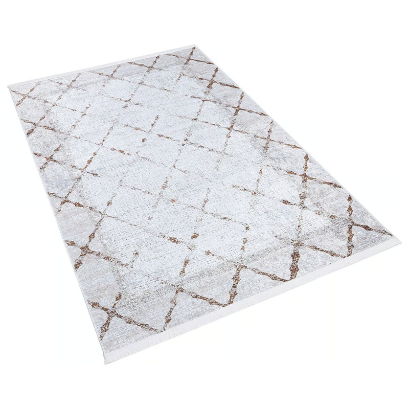 Tapis intérieur / extérieur en coton Sumiya, Rectangle 3 pi 3 po x 6 pi 7 po